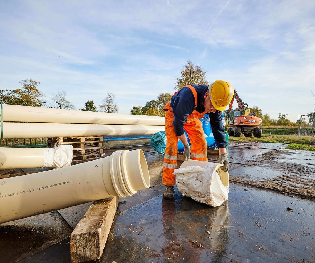 Aanleg drinkwatervoorziening Appelscha door Heijmans