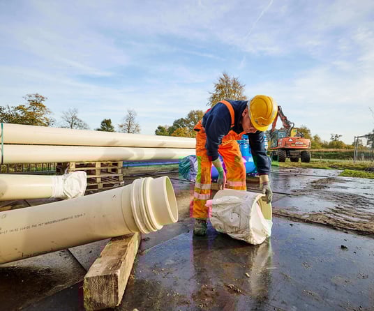 Aanleg drinkwatervoorziening Appelscha door Heijmans