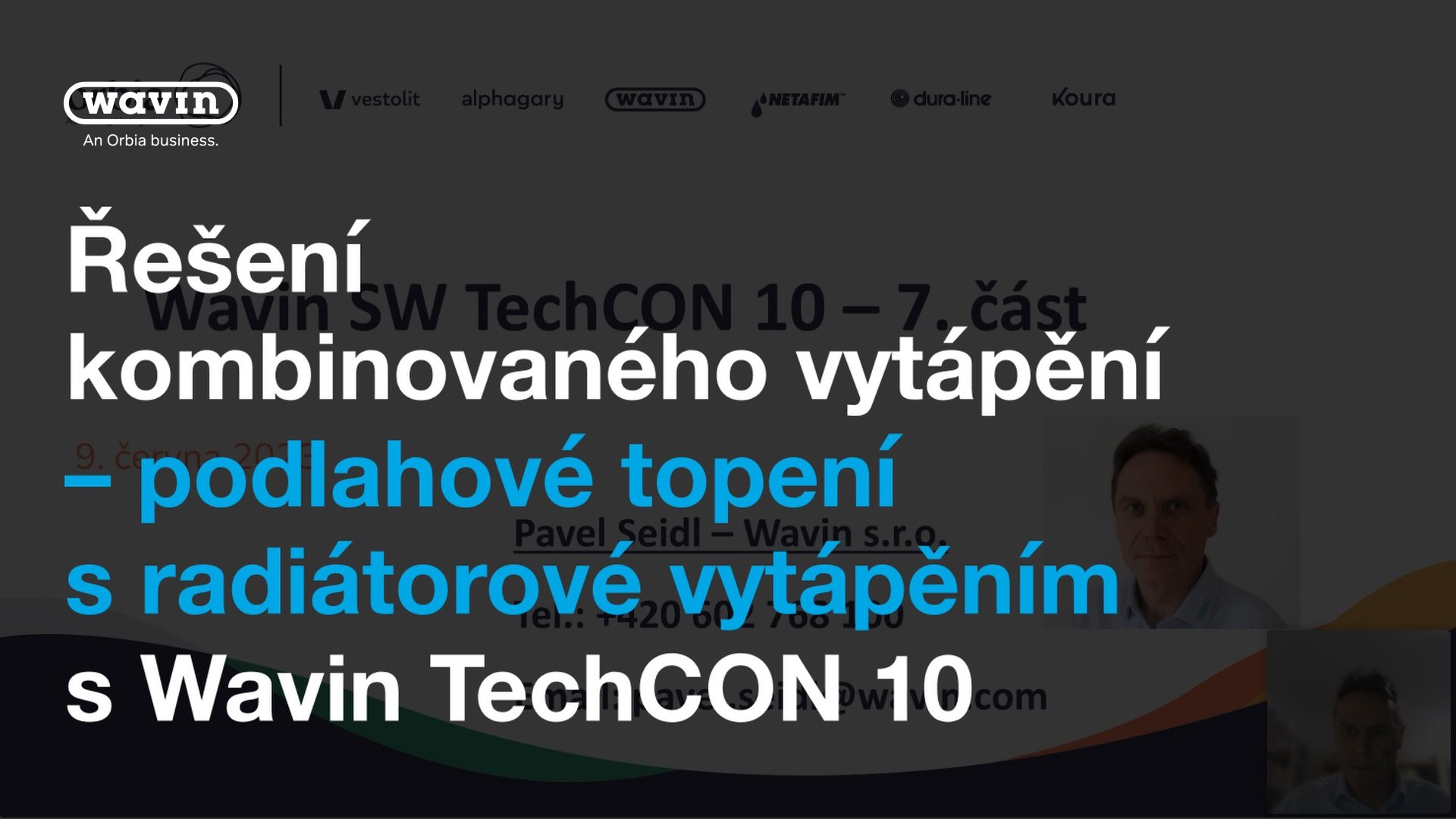 1_Řešení kombinovaného vytápění – podlahové topení s radiátorové vytápěním s Wavin TechCON 10