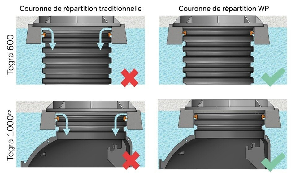 eaux parasites couronne schema