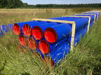 Anlieferung Trinkwasserrohrleitungen