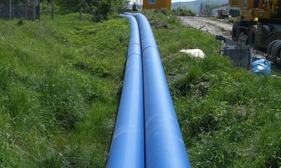 Nachhaltige Infrastruktur_Rohr blau