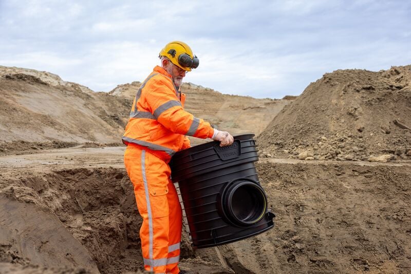 Leichter Kunststoffschacht - Wavin Tegra 600 LC