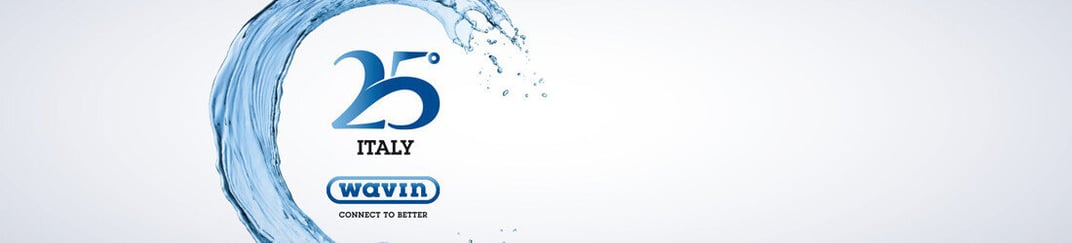 installation of a sewage plastic pipe during the construction of a house. Creative Banner. Copyspace image