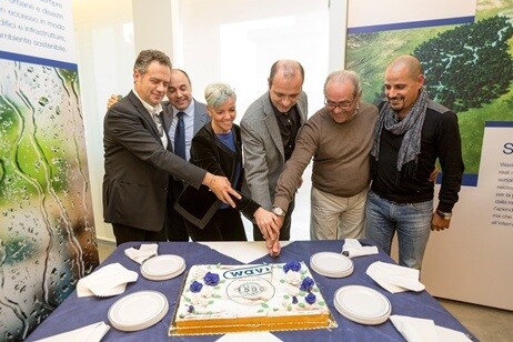Taglio della torta celebrativa del 1500 visitatore