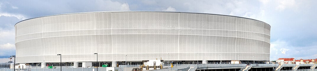 Dachentwässerung Fußballstadion