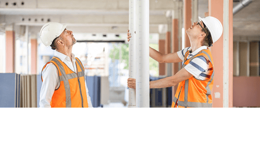installation of a sewage plastic pipe during the construction of a house. Creative Banner. Copyspace image