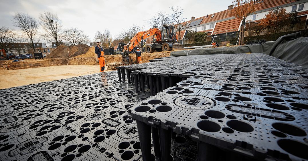 Beeld 3- Azaleapark Zwolle_AquaCell_Wavin_infiltratie_regenwater