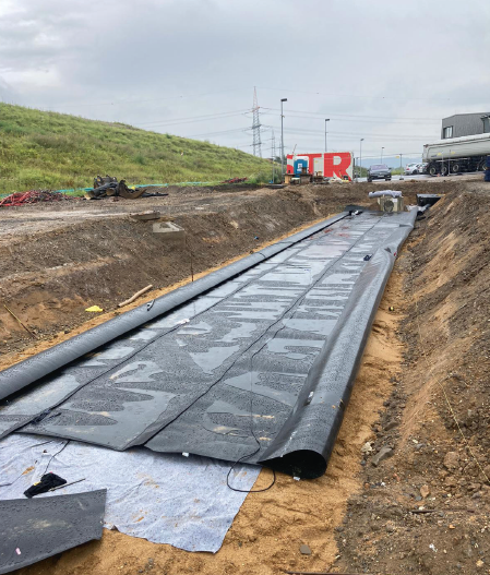 Rückhalterigole - Regenwasserbewirtschaftung
