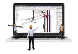 installation of a sewage plastic pipe during the construction of a house. Creative Banner. Copyspace image