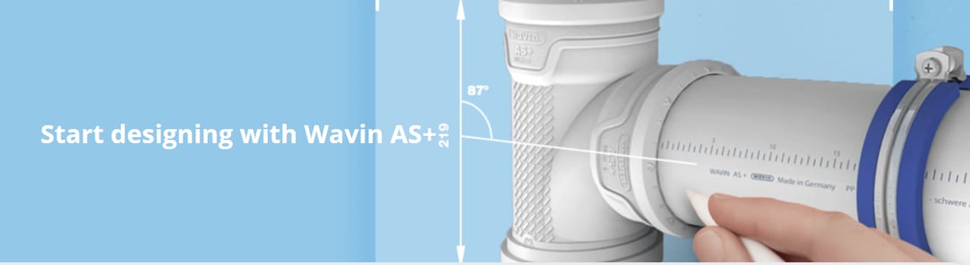 Wavin AS+ low-noise soil and waste pipe system
