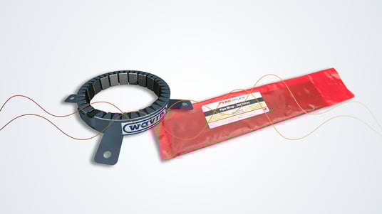installation of a sewage plastic pipe during the construction of a house. Creative Banner. Copyspace image