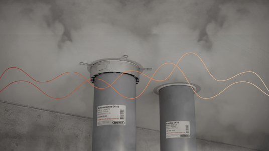installation of a sewage plastic pipe during the construction of a house. Creative Banner. Copyspace image