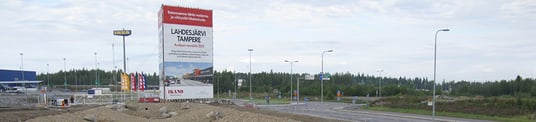 installation of a sewage plastic pipe during the construction of a house. Creative Banner. Copyspace image