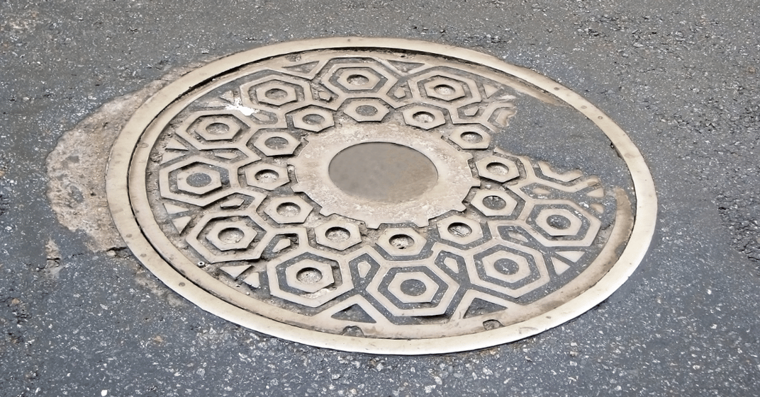 installation of a sewage plastic pipe during the construction of a house. Creative Banner. Copyspace image