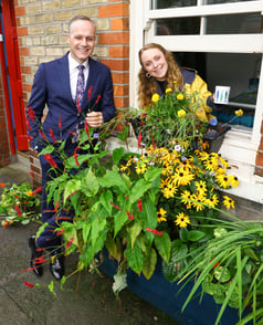 Michael ODonohoe, Country Director, Wavin Ireland with Sadhbh Burt Fitzgerald - Project manager @the_raingarden_project 2 (1)