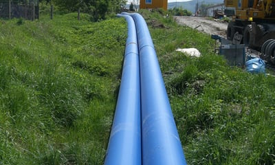 Nachhaltige Infrastruktur_Rohr blau