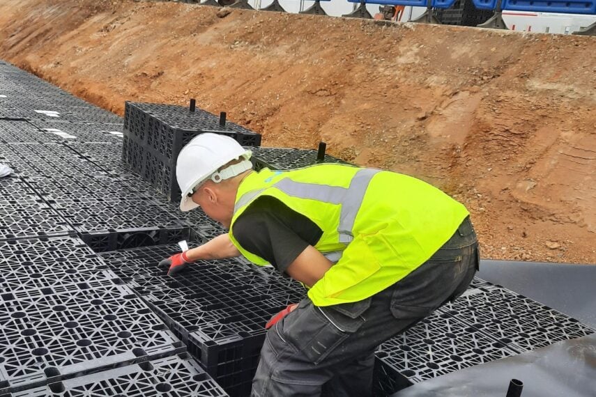 Attenuation tank installation