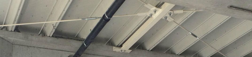 installation of a sewage plastic pipe during the construction of a house. Creative Banner. Copyspace image