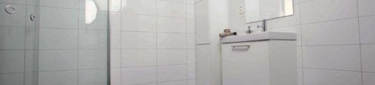 installation of a sewage plastic pipe during the construction of a house. Creative Banner. Copyspace image