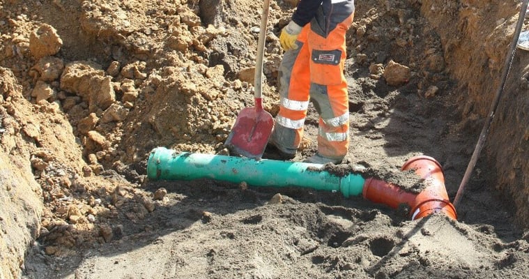 Wavin Baustelle beim ehemaligen Fliegerhorst in Goslar