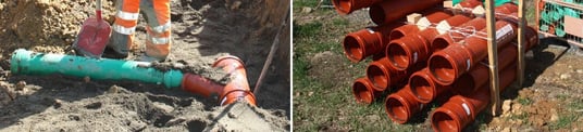 Verlegung der Gasinfrastruktur