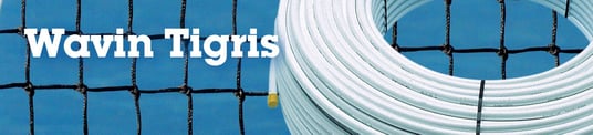 installation of a sewage plastic pipe during the construction of a house. Creative Banner. Copyspace image