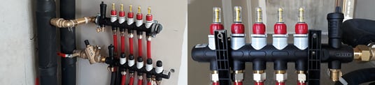 installation of a sewage plastic pipe during the construction of a house. Creative Banner. Copyspace image