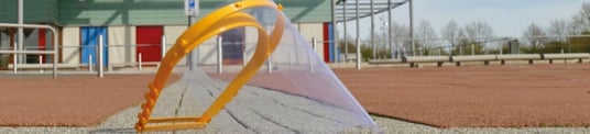 installation of a sewage plastic pipe during the construction of a house. Creative Banner. Copyspace image