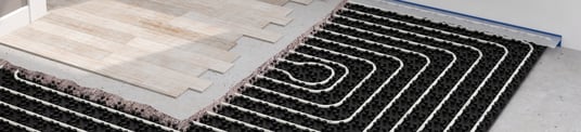 installation of a sewage plastic pipe during the construction of a house. Creative Banner. Copyspace image