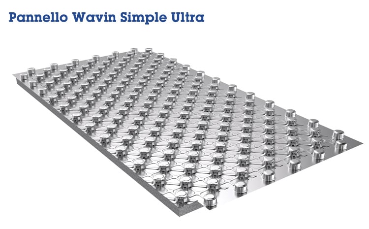 Pannello Wavin Simple Ultra per climatizzazione radiante a pavimento