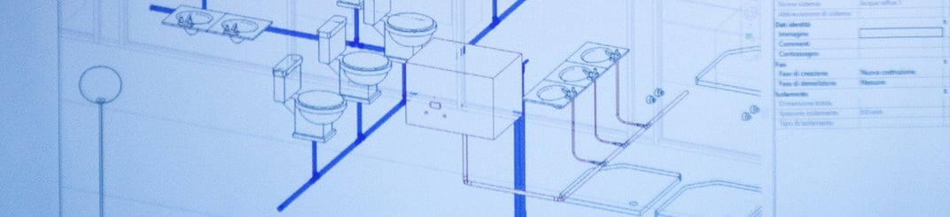 installation of a sewage plastic pipe during the construction of a house. Creative Banner. Copyspace image