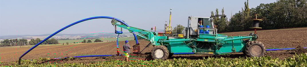 installation of a sewage plastic pipe during the construction of a house. Creative Banner. Copyspace image