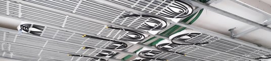 installation of a sewage plastic pipe during the construction of a house. Creative Banner. Copyspace image