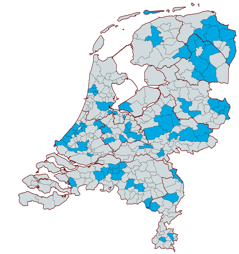 Nederland Kaart Augustus 2024-1