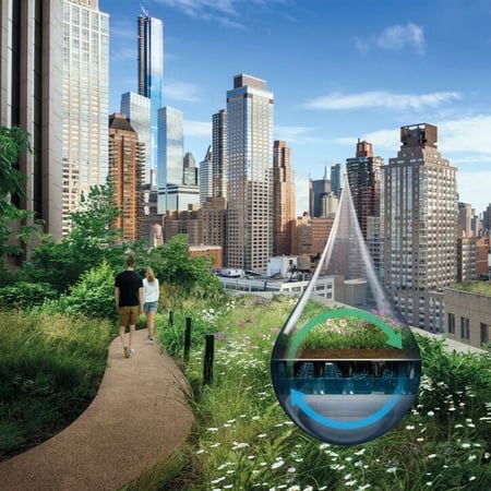 Wavin PolderRoof - Blue-Green roof