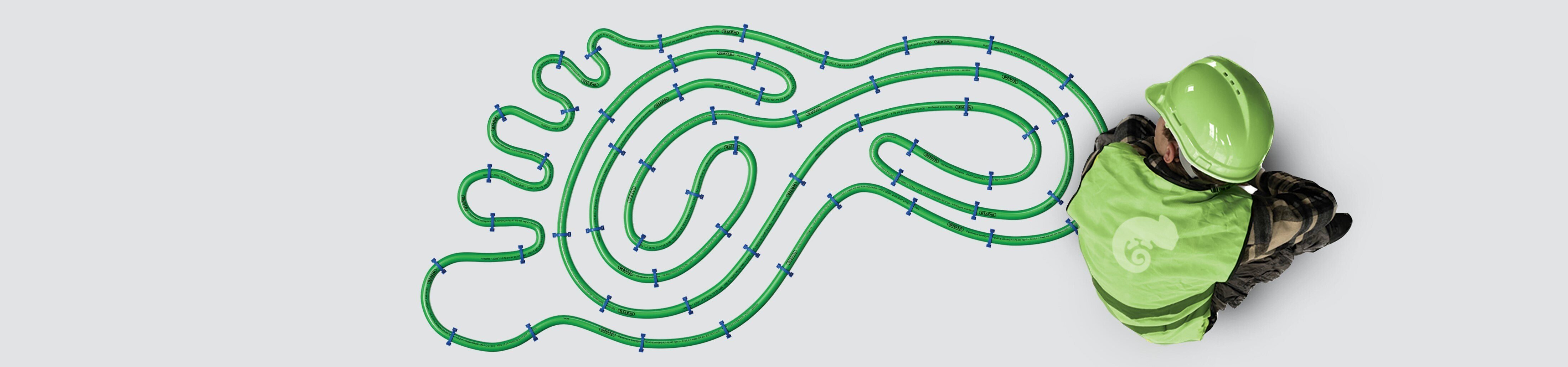 Zielony PERT/EVOH/PERT – nowa rura do ogrzewania podłogowego Wavin