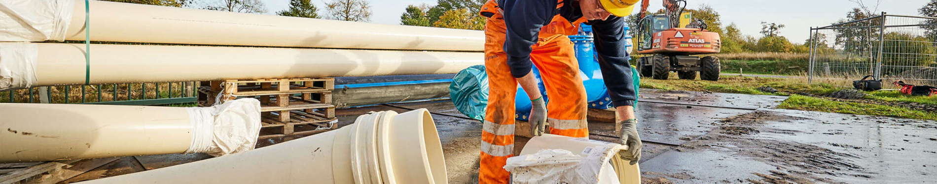 20 kilometer drinkwatertransportleiding in recordtempo de grond in