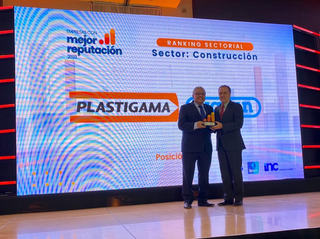 Plastigama Wavin ganó el primer lugar como una de las empresas con mejor reputación en la construcción