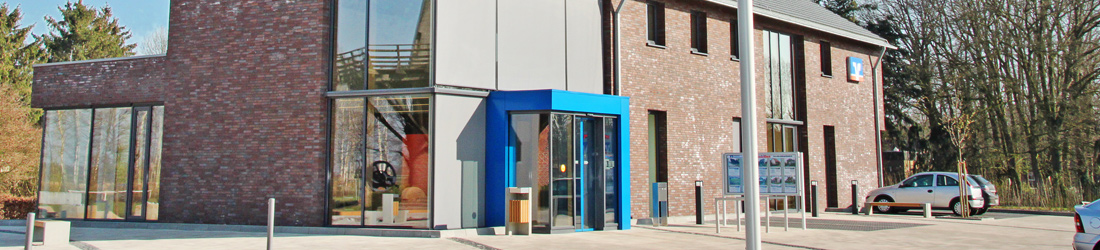 Volksbank-Geschäftsstelle mit Flächenheiz- und -kühlsystemen ausgestattet