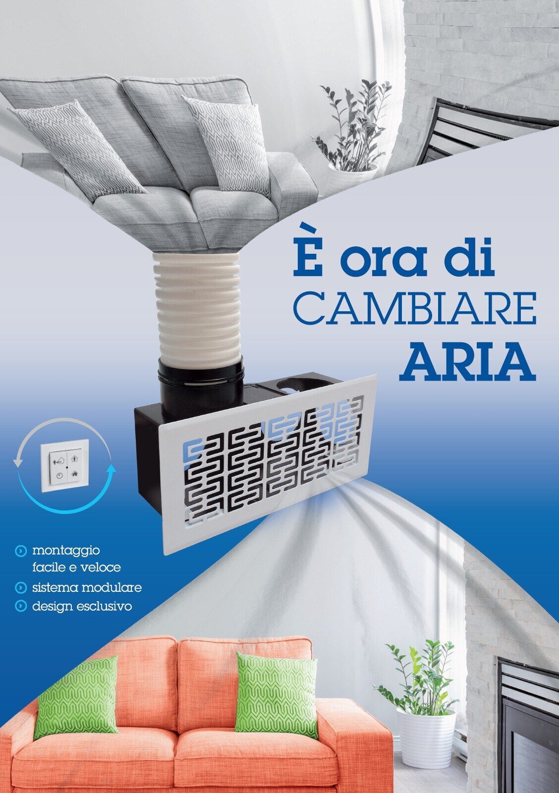 unità di ventilazione meccanica wireless REK160 e REK280
