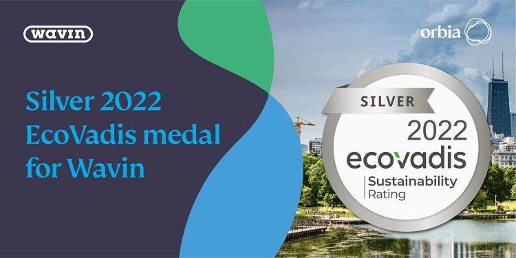 Wavin premia con la medaglia d'argento EcoVadis 2022