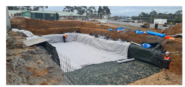 Wavin AquaCell helped create a sustainable system to manage excess rainwater at Baptcare Retirement Living, Victoria, Australia